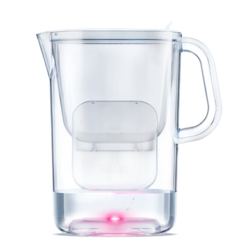 BWT Aqualizer Base-Light bokal za filtriranje vode 2,6 l, bijelo-roze detalj