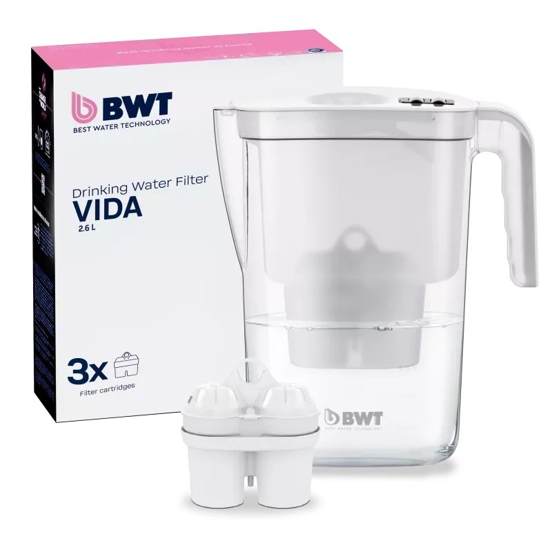 BWT Vida bokal za filtriranje vode 2,6 l + 3 Soft Extra filtera
